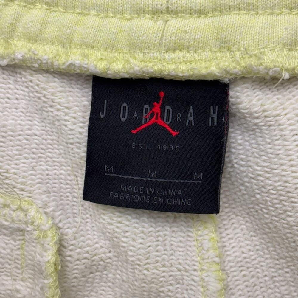 Jordan Black Cat Diamond Fleece Shorts AV5017-335 Luminous Green Mens Size M - Picture 8 of 13